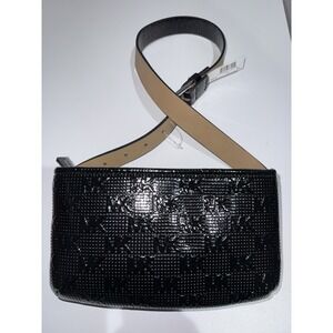 Michael Kors Belt Bag Waist Fanny Pack  Signature Logo NWOT Patent Leather S/M A
